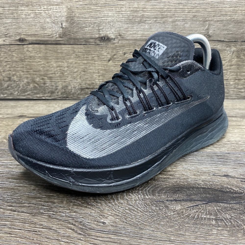 Nike Men Shoe Zoom Fly Size 8.5M Black Athletic Running Sneaker Pre Owned - Picture 11 of 11